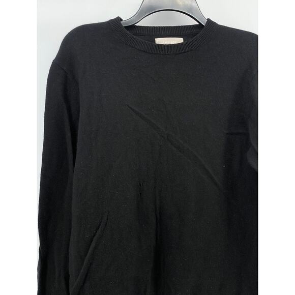 EVERLANE Women’s Black Classic Crewneck Cashmere Pullover Sweater SZ M - Picture 3 of 11